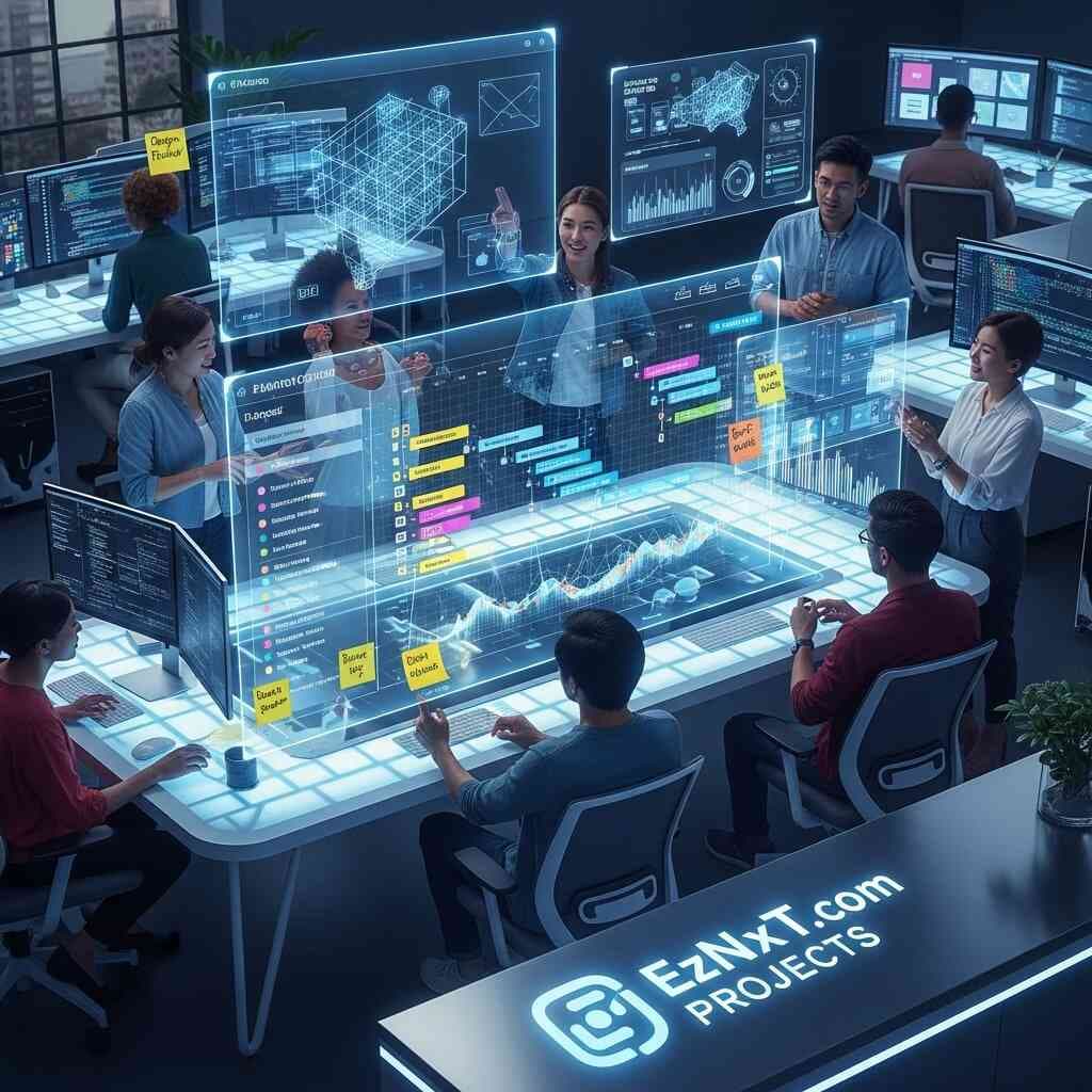 Project Management Solutions Illustration